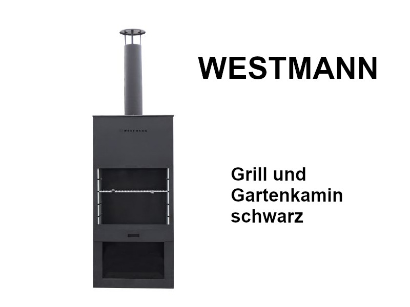 WESTMANN Grill und Gartenkamin schwarz