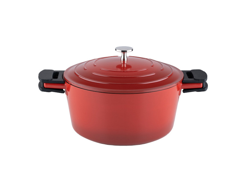 KELOMAT Schmortopf mit Deckel 28cm KERAMIKA RED 6.8L