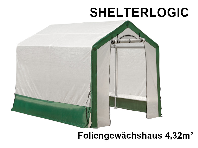 SHELTERLOGIC Folien Gewächshaus Treibhaus 180x240x200 cm