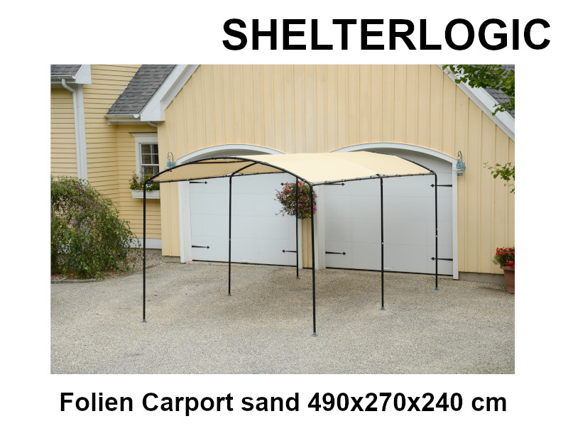 SHELTERLOGIC Folien Carport sand 490x270x240 cm