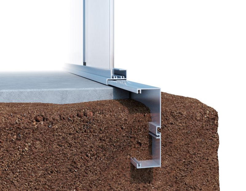 KGT Alu-Fundamentrahmen für Gewächshaus Linea II