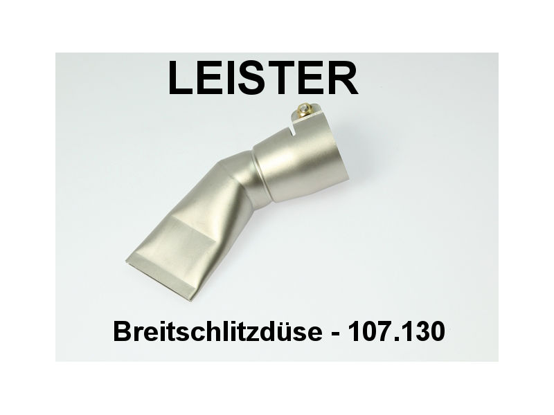 LEISTER 107.130 Breitschlitzdüse 40mm, 60° gebogen, aufschiebbar auf Triac S od. PID