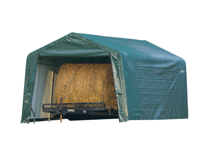 SHELTERLOGIC Weidezelt - Foliengarage 23 m² 380x610x260 cm GRÜN