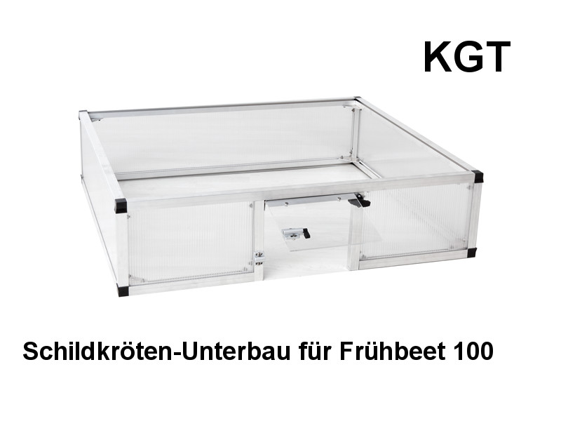 KGT Schildkröten- Unterbau für Frühbeet 100 BLANK 26 x 103 x 91 cm  - 6mm Vergl.