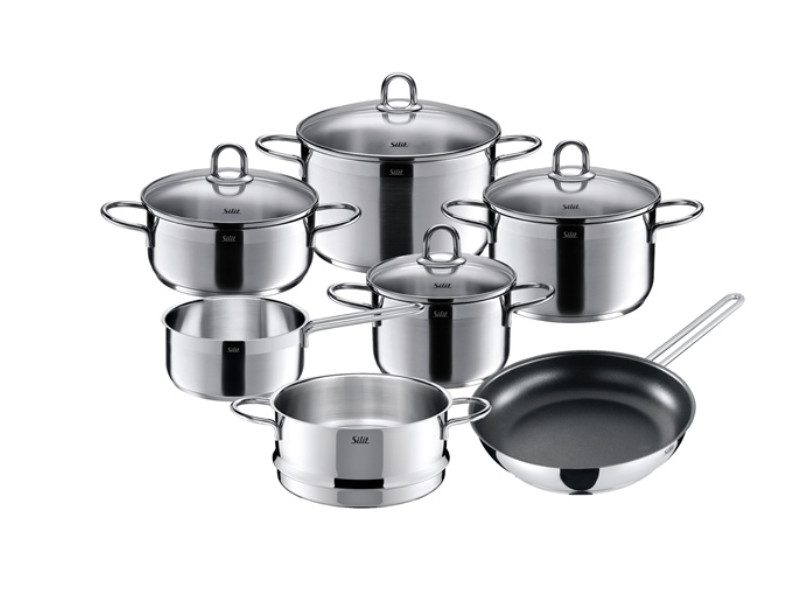 SILIT Kochtopfset DIAMANT 7-tlg Edelstahl 21.0929.5891