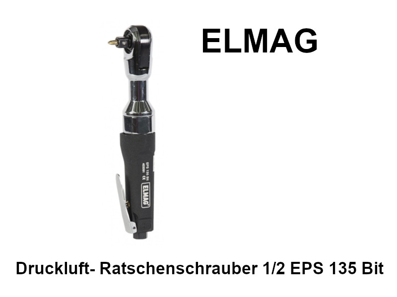 ELMAG Druckluft- Ratschenschrauber 1/2 EPS 135 Bit