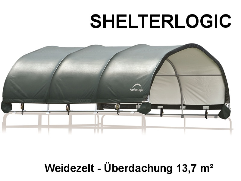 SHELTERLOGIC Weidezelt - Foliengarage Überdachung 13,7 m²