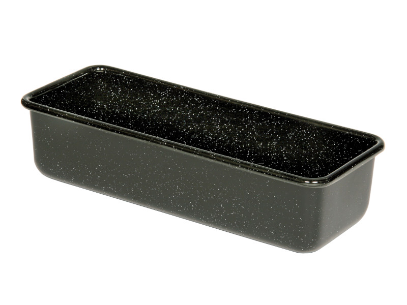 RIESS Email Königskuchenform 30x10 cm SCHWARZ 0638-022