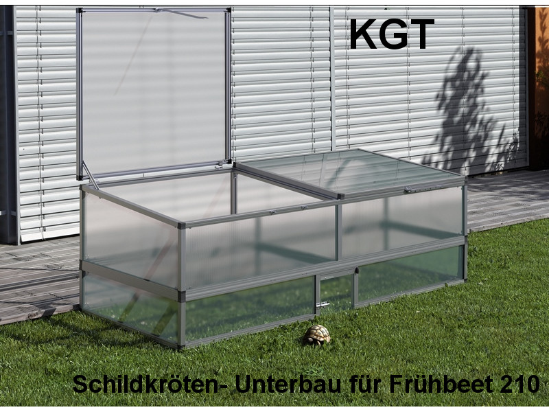 KGT Schildkröten- Unterbau für Frühbeet 210 BLANK 26 x 205 x 91 cm  - 6mm Vergl.