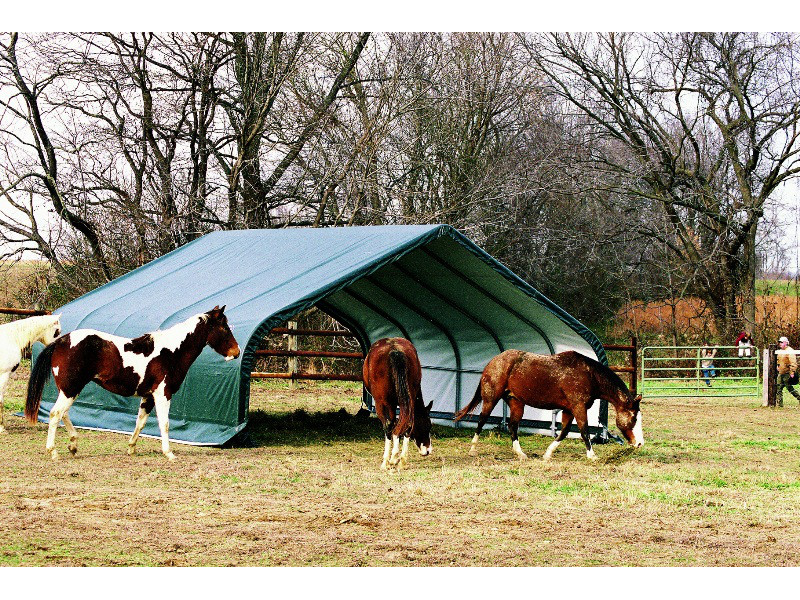 SHELTERLOGIC Weidezelt - Foliengarage 40,9m²