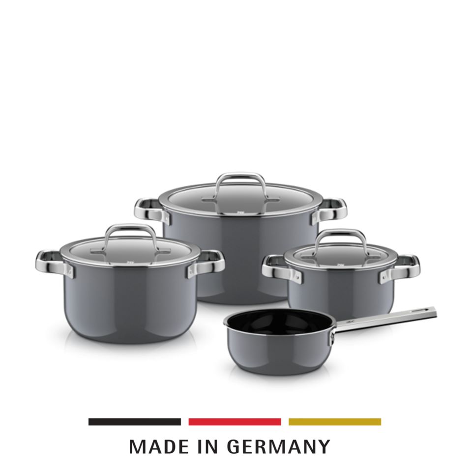 WMF Fusiontec Mineral Pro, Topf-Set, 4-teilig, Platinum