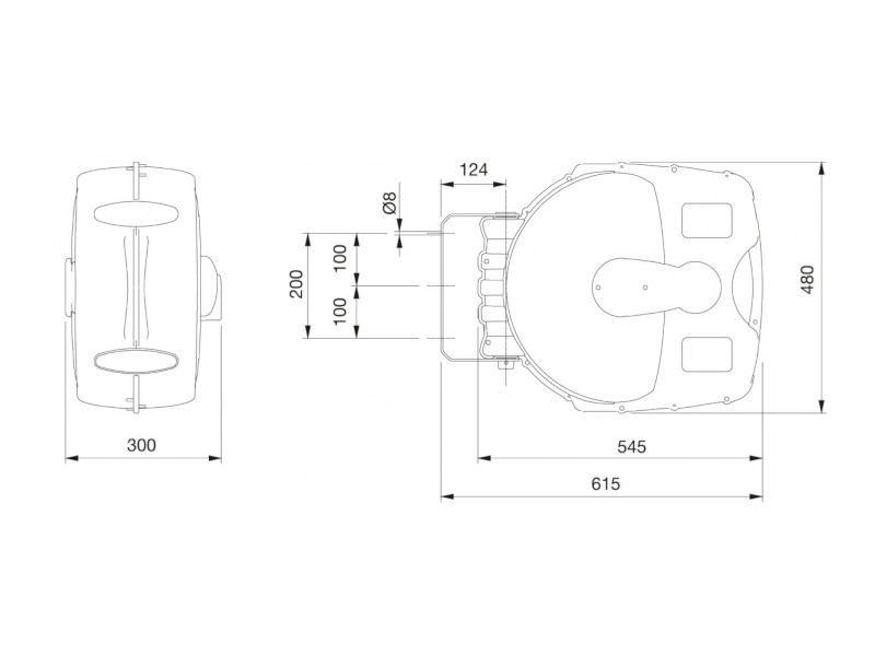 ELMAG automatischer Wasserschlauchaufroller MEGA 30/13 Roll Water