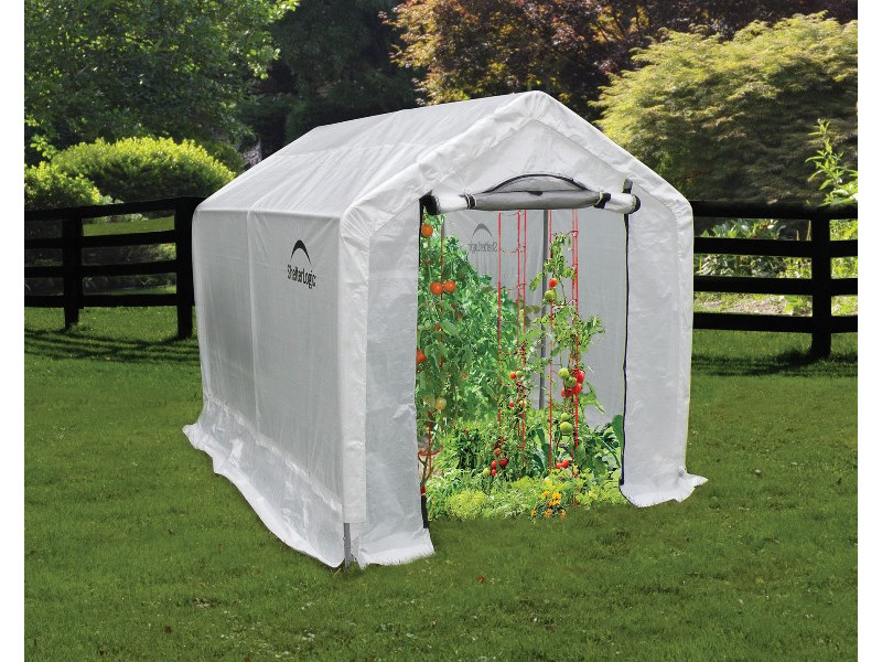 SHELTERLOGIC Folien Gewächshaus Treibhaus 4,32 m² inkl. Regalen