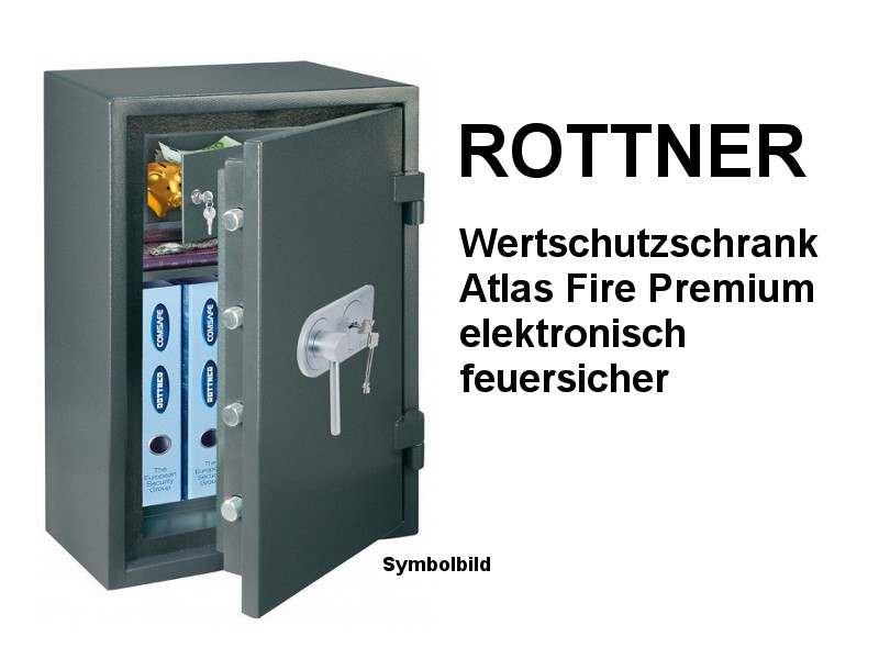 ROTTNER Wertschutzschrank Atlas Fire Premium elektronisch feuersicher