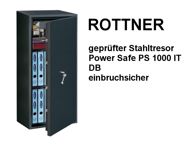 ROTTNER geprüfter Stahltresor Power Safe PS 1000 IT DB einbruchsicher