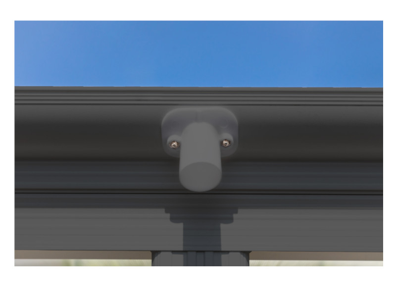 WESTMANN Flachdach Carport 305x503x232 anthrazit 15m²