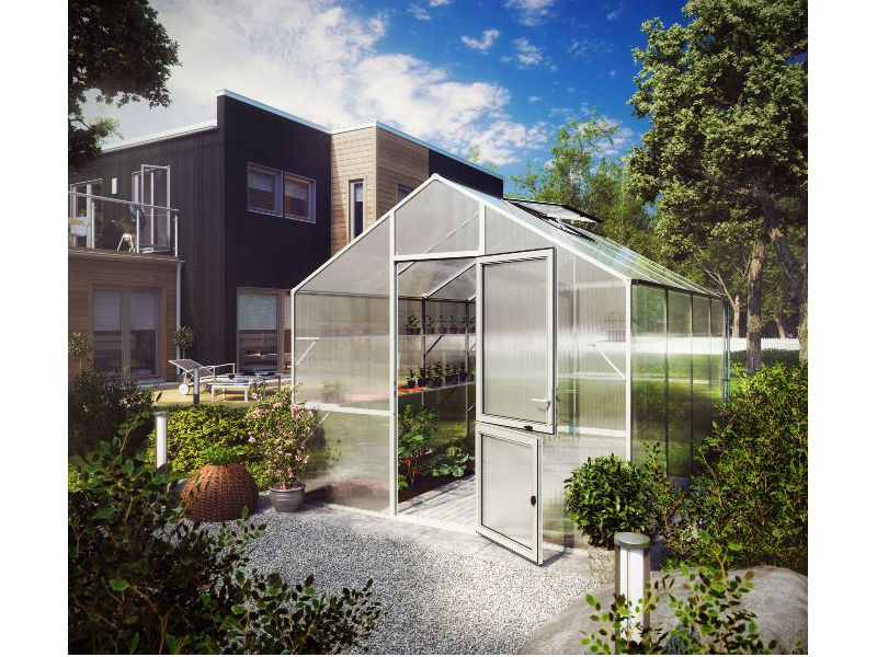 KGT Gewächshaus LILIE IV Alu BLANK - 297 x 429 cm - 10mm Vergl.