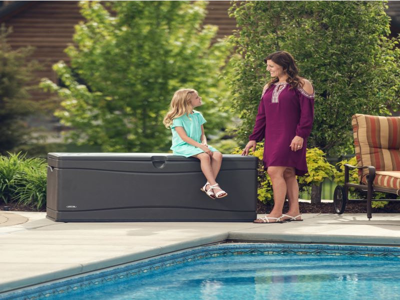 LIFETIME Kissenbox XXL Carbongrau 495 L