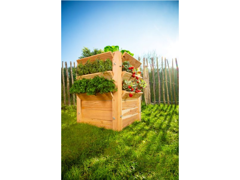 WESTMANN Premium Hochbeet Lärche 65x65x73 cm natur