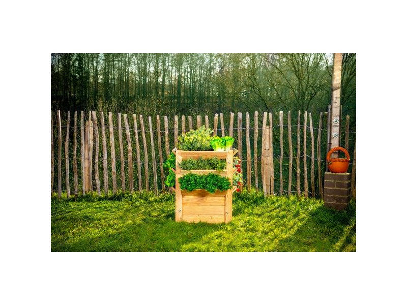 WESTMANN Premium Hochbeet Lärche 65x65x73 cm natur