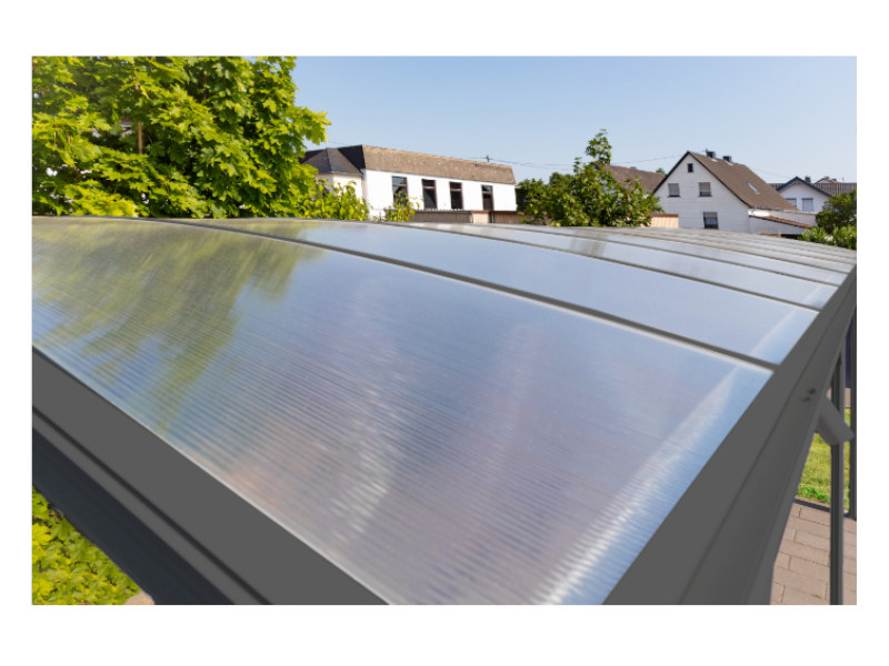 WESTMANN Rundbogen Carport 300x505x220 anthrazit 15m²
