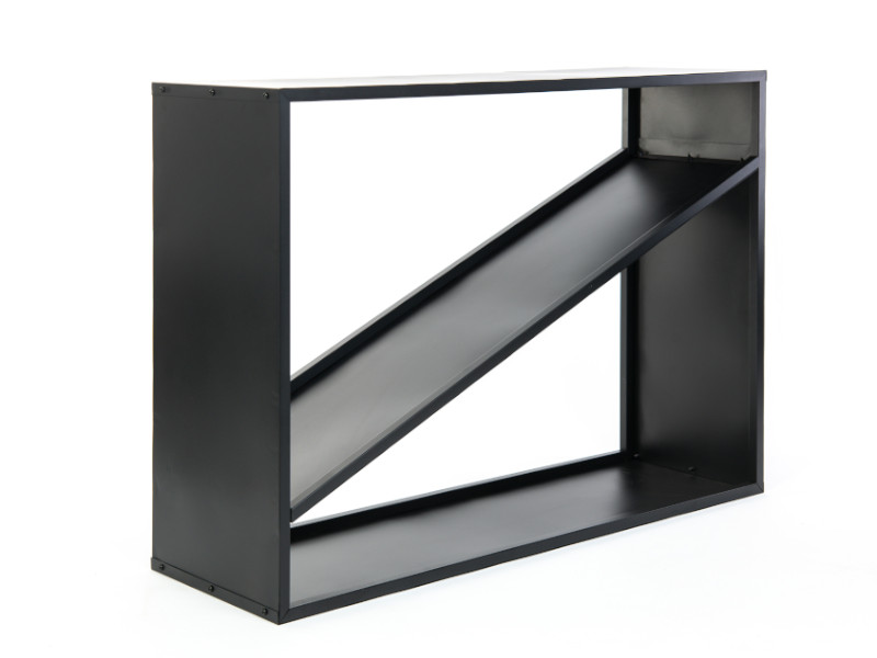 WESTMANN Kaminholzregal 115x35x80 cm schwarz