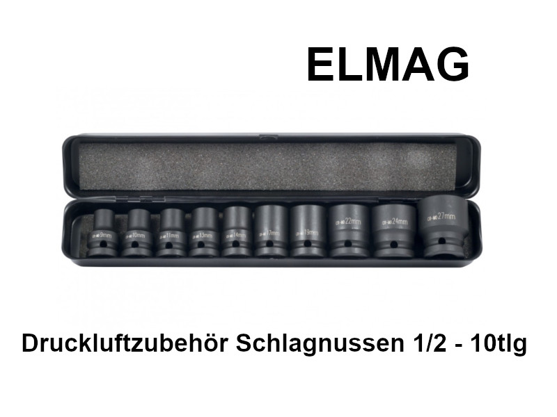 ELMAG Druckluftzubehör Schlagnussen 1/2 - 10tlg