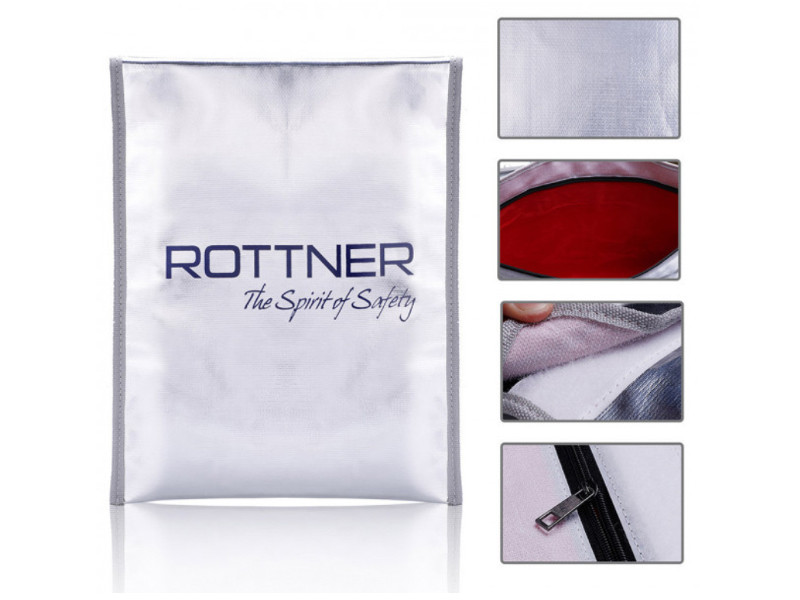 ROTTNER feuerfeste Dokumententasche DIN A4