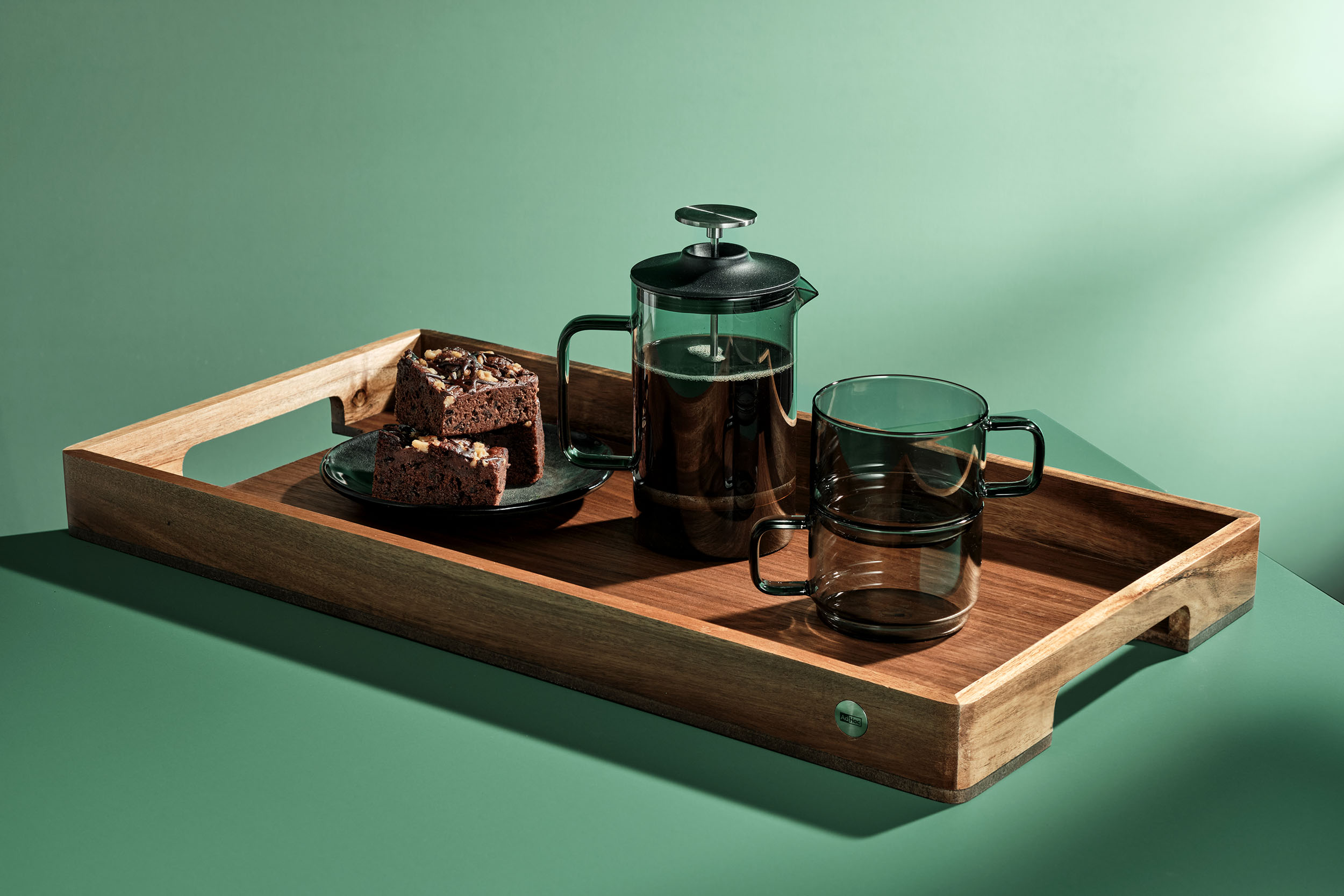 AdHoc Impact MC80 French Press Kaffeebereiter 600 ml Borosilikatglas Edelstahl