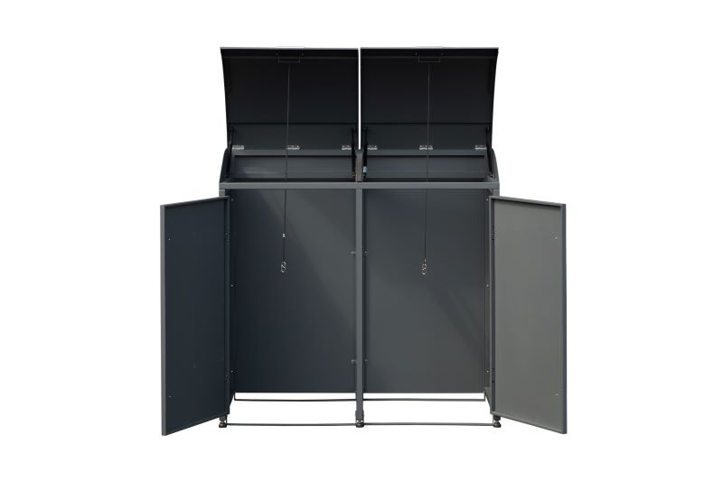 WESTMANN Mülltonnenbox metall Moderna 2x240 l