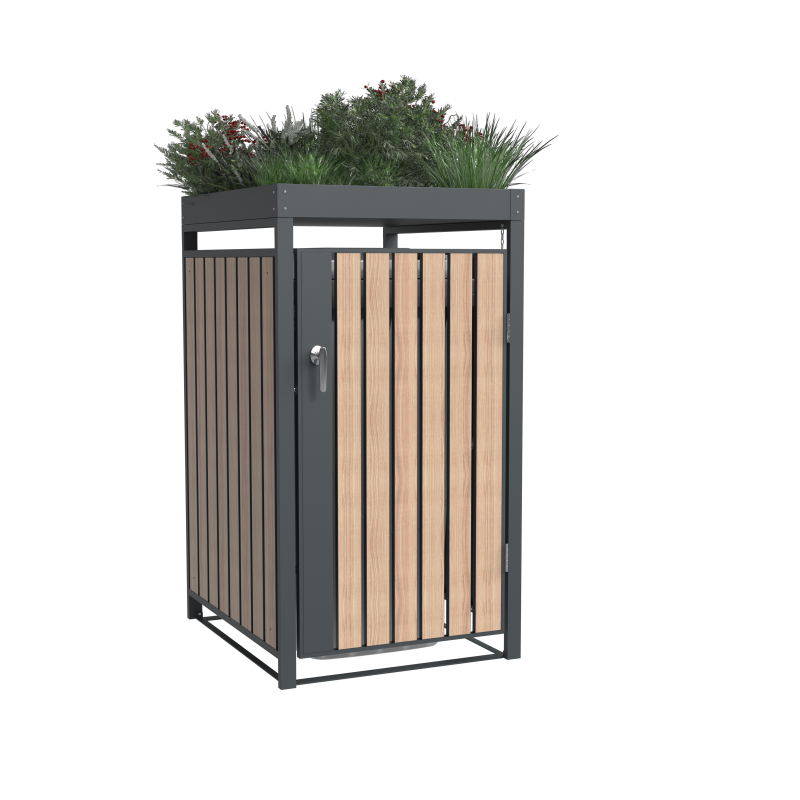 WESTMANN Mülltonnenbox metall Planta 1x240 l