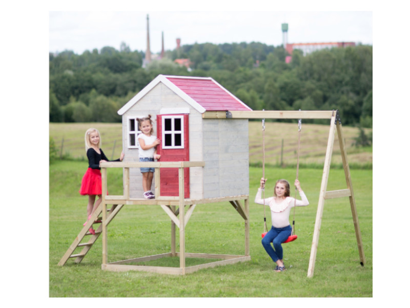 WENDI TOYS Spielhaus ZEBRA 350x192x242