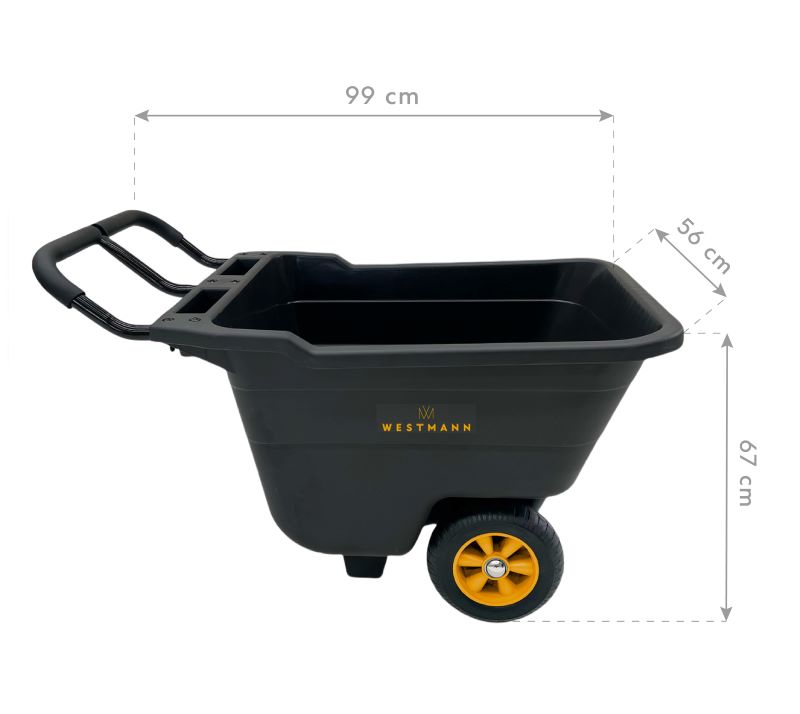 WESTMANN Kunststoff Schubkarre Prakta S, 90 l
