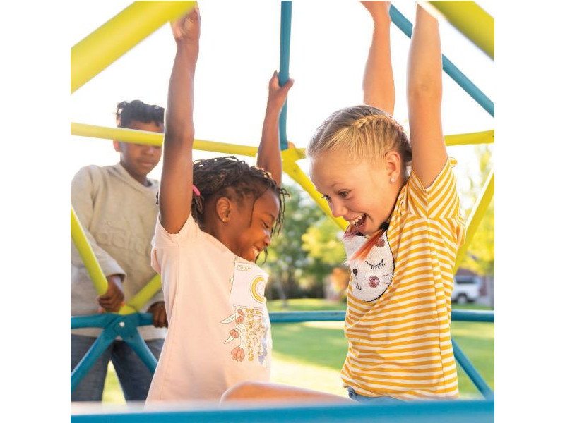 LIFETIME Klettergerüst GEODOME 335x335x168 blau/lime