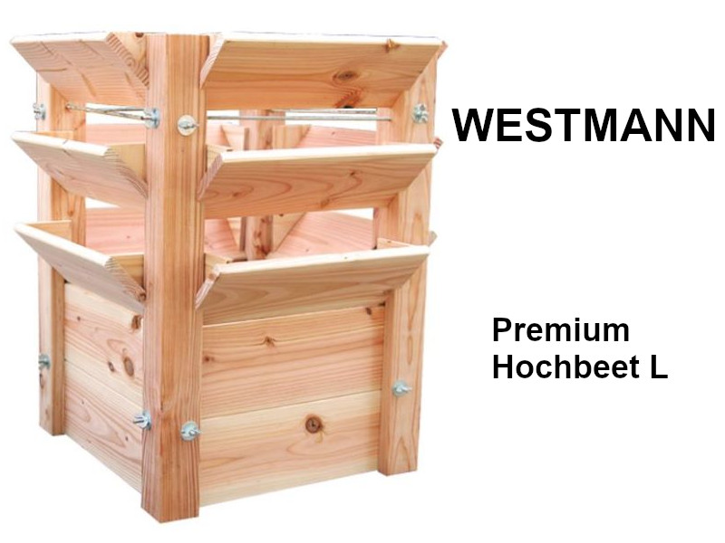 WESTMANN Premium Hochbeet Lärche 65x65x73 cm natur
