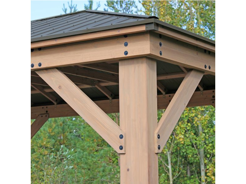 WESTMANN Holzpavillon DEVON 371x490 cm natur "12x16"