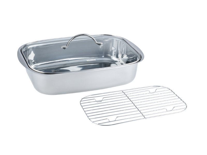 KELOMAT Bräter mit Glasdeckel 36x24cm CLASSICO 1993-313
