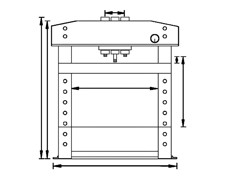 UNICRAFT Hydraulische Werkstattpresse WPP 50 E