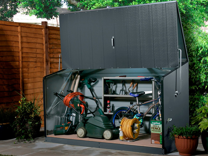 TRIMETALS Aufbewahrungsbox STOREGUARD inkl. Metallboden 196x89x113cm