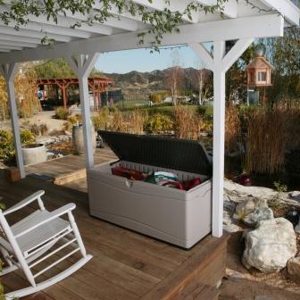 LIFETIME Kissenbox - Gartenbox XXL 495 L aus Kunststoff