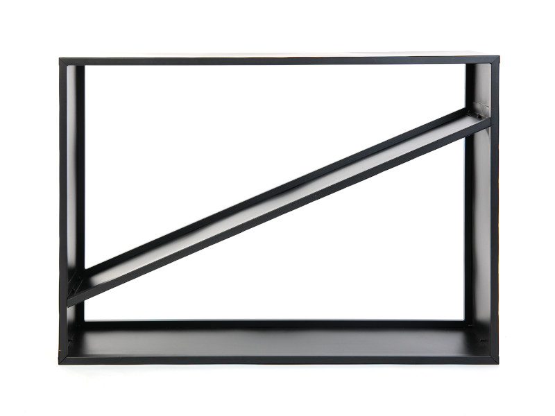 WESTMANN Kaminholzregal 115x35x80 cm schwarz