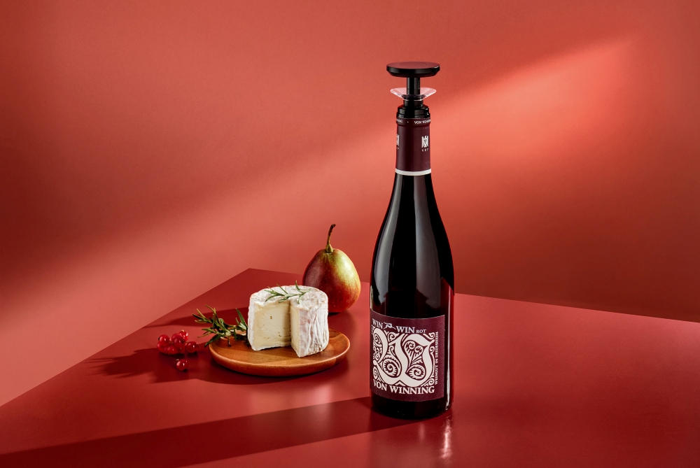 AdHoc Gusto FV66 Weinausgießer mit Verschluss Schwarz
