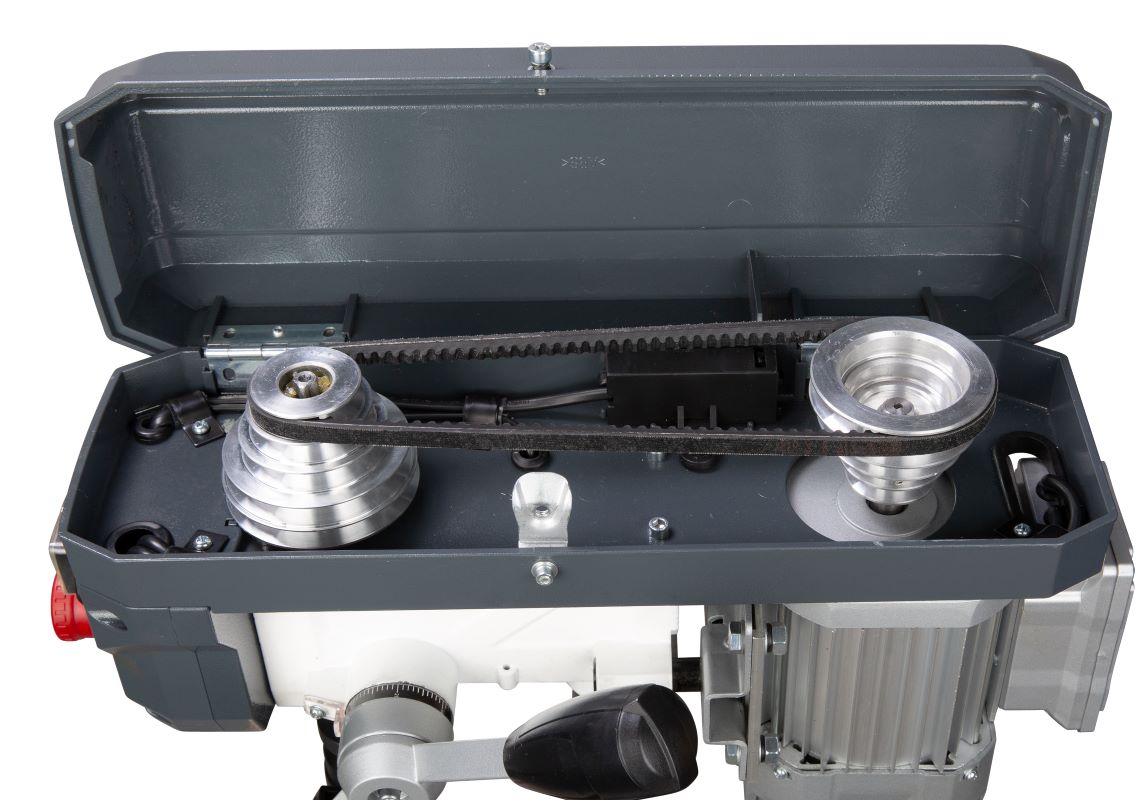 OPTIMUM Tischbohrmaschine mit Keilriemenantrieb DQ 14 230V