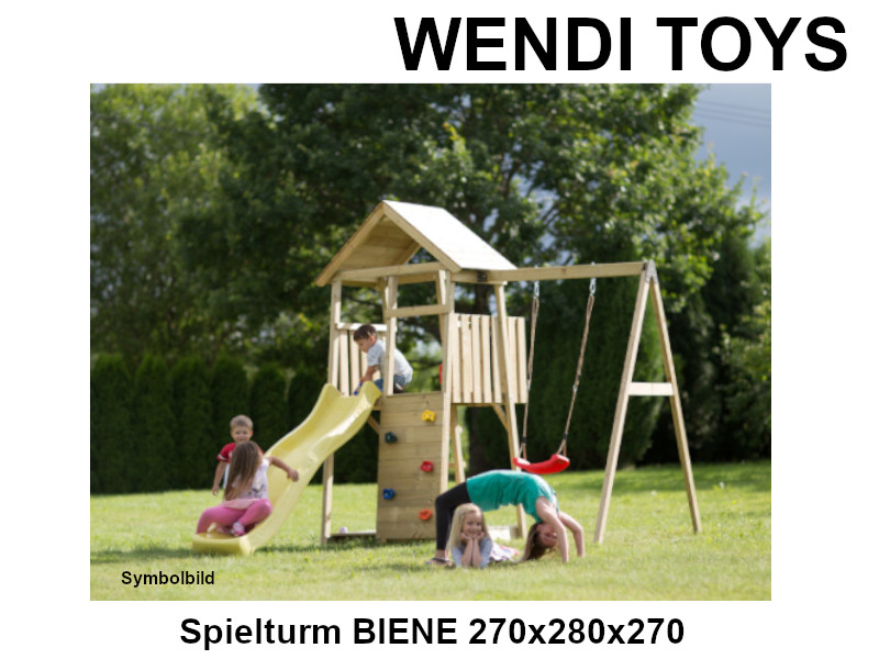 WENDI TOYS Spielturm BIENE 270x280x270