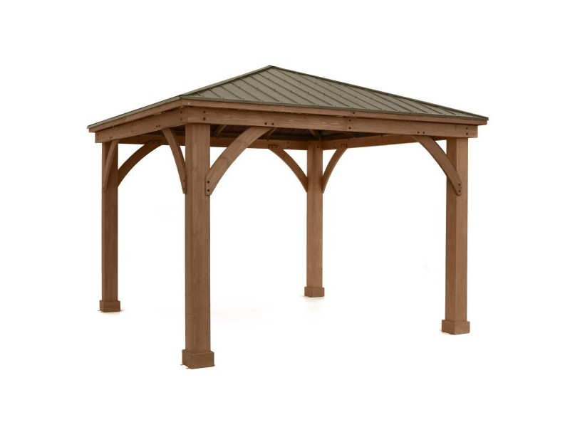 WESTMANN Holzpavillon DEVON 366x366 cm natur "12x12"