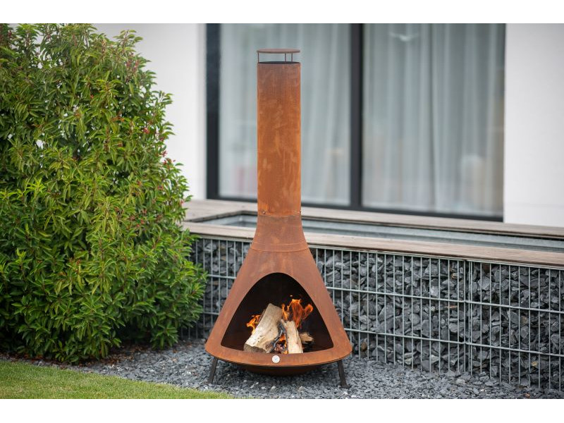 WESTMANN Feuerstelle mit Grillfunktion inkl. Rauchablass rost