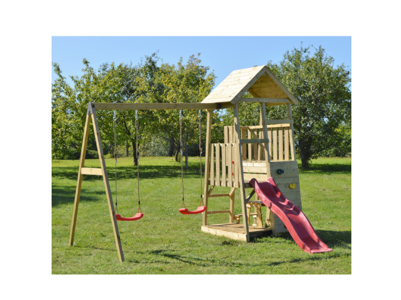 WENDI TOYS Spielturm FLAMINGO 340x290x270