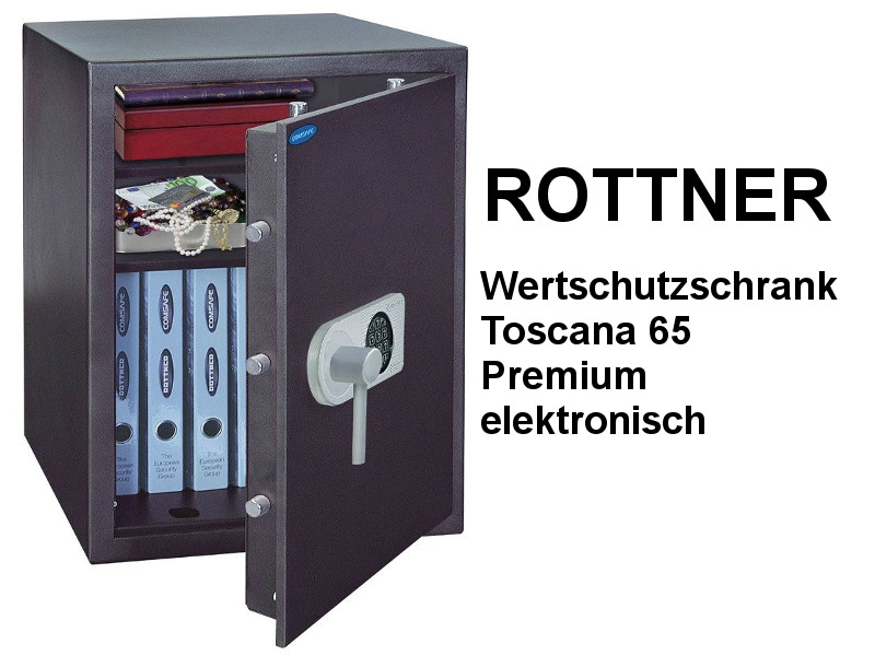ROTTNER Wertschutzschrank Toscana 65 Premium elektronisch