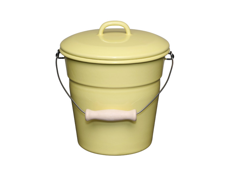 RIESS Email Allzweckeimer mit Deckel 20cm 3,5L LEMON