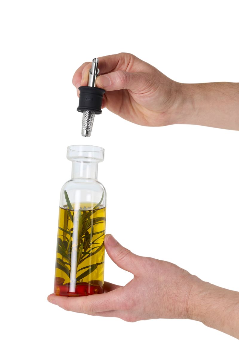AdHoc AromaPour BZ80 Öl- & Essigspender 300 ml transparent – tropffrei mit Filter